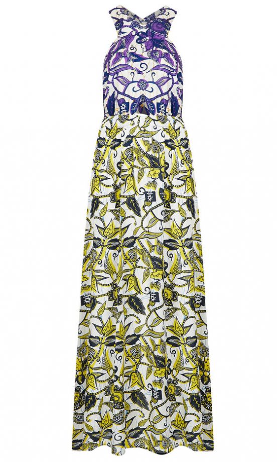 Topshop Purple Foliage Maxi Dress, £32