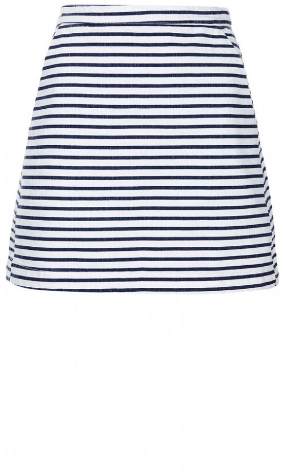 Topshop Stripe Denim Skirt, £32