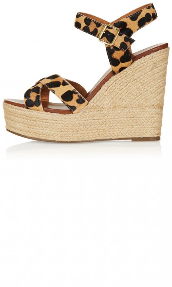 Topshop Leopard Wedges, £45