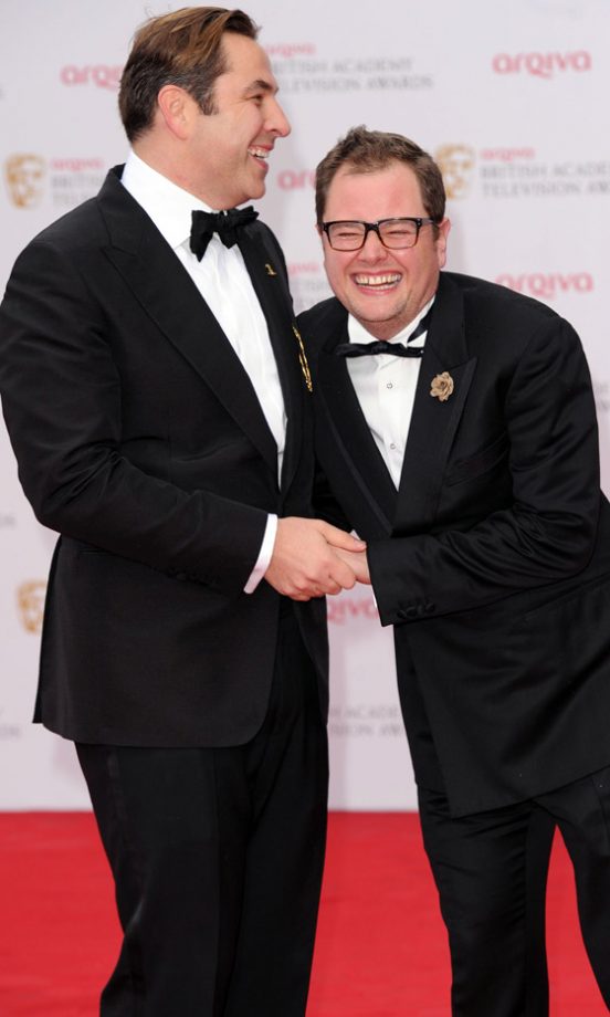 David Walliams And Alan Carr At The TV Baftas, 2013