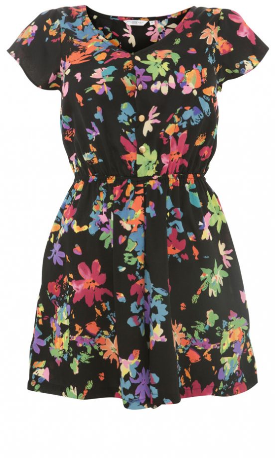 New Look Summer 2013 Floral Button Up Playsuit, £19.99