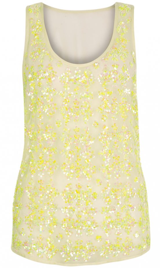 New Look Summer 2013 Yellow Embellished Top