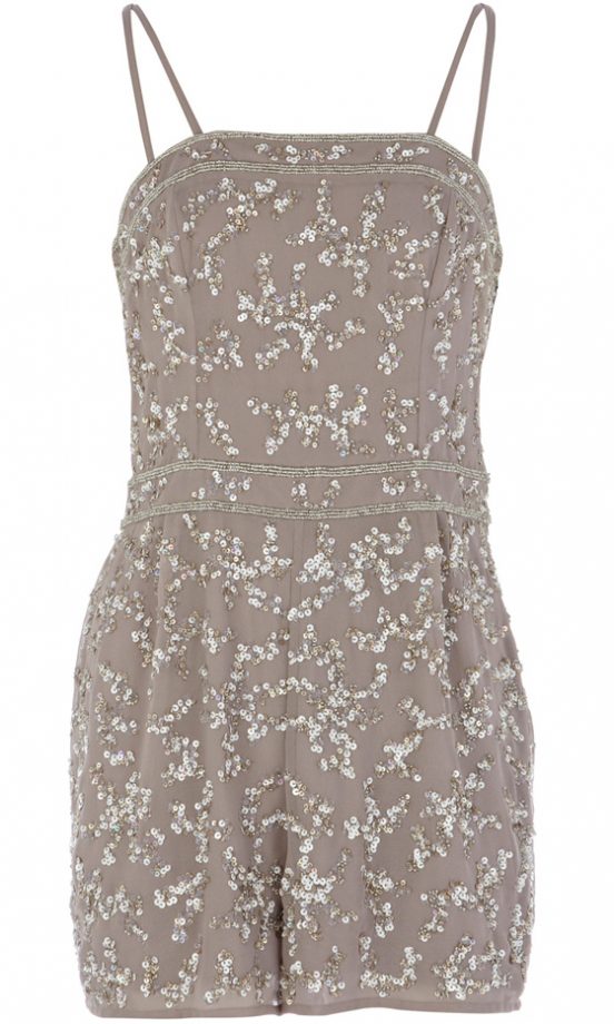 Warehouse Sequin Playsuit, £70