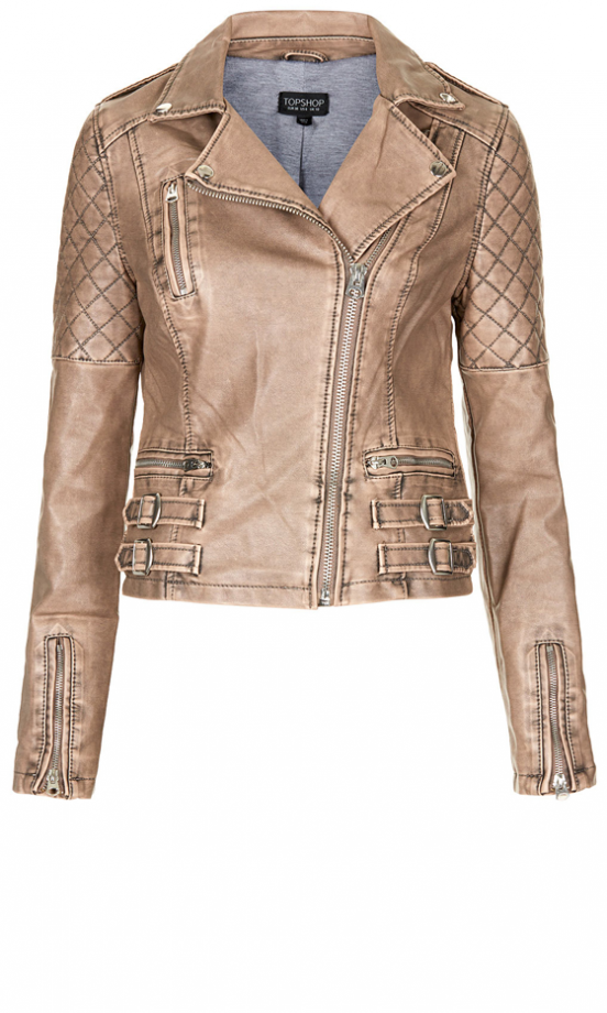 Topshop Quilted Biker Jacket, £58