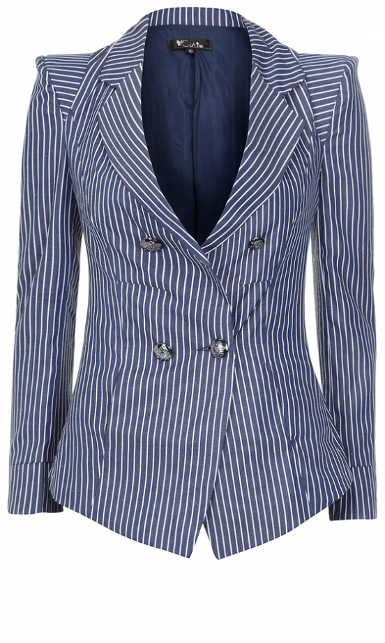 Dorothy Perkins Blue Pin Stripe Jacket, £30