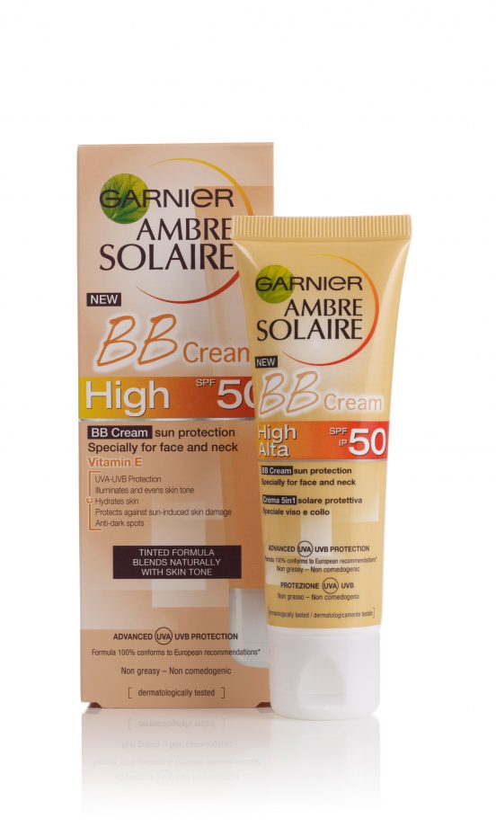 Top 10 Pregnancy Products: Garnier Ambre Solaire BB Cream Sun Protection High SPF50, £15.99