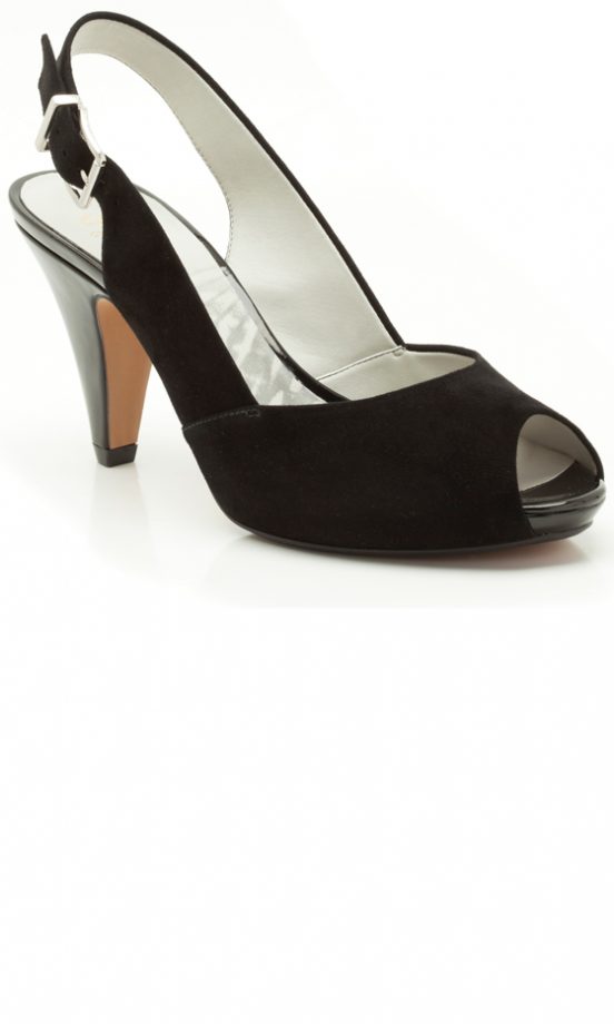 Clarks Summer 2013 Black Suede Heels, £44.99