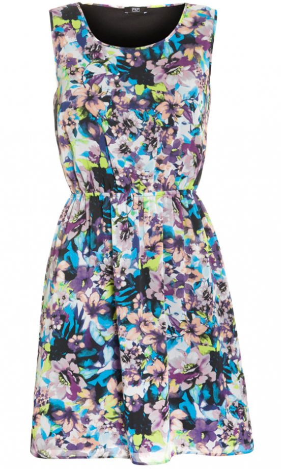 F&F At Tesco Floral Chiffon Dress, £18