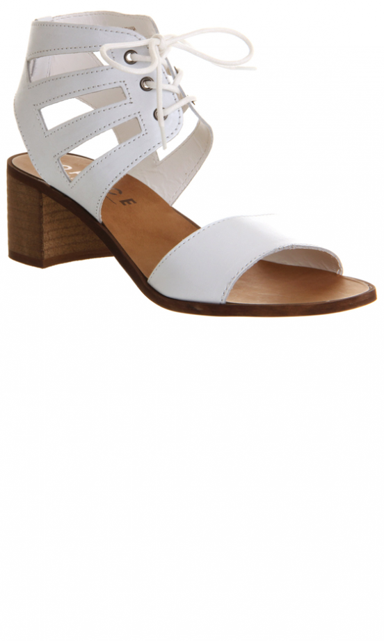 Office White Cut Out Sandals, £48