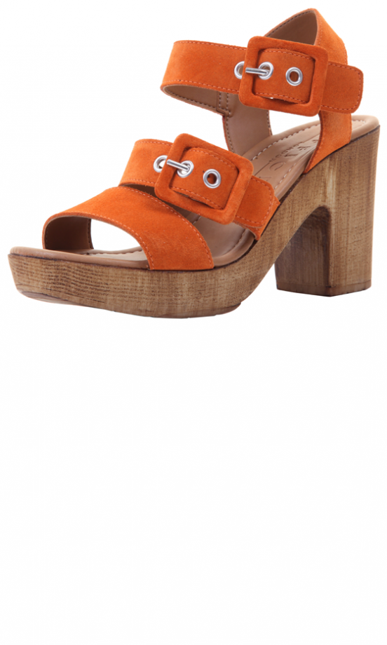 Office Orange Buckle Sandals, £48