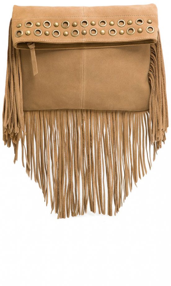 Mango Fringed Suede Bag, £69.99
