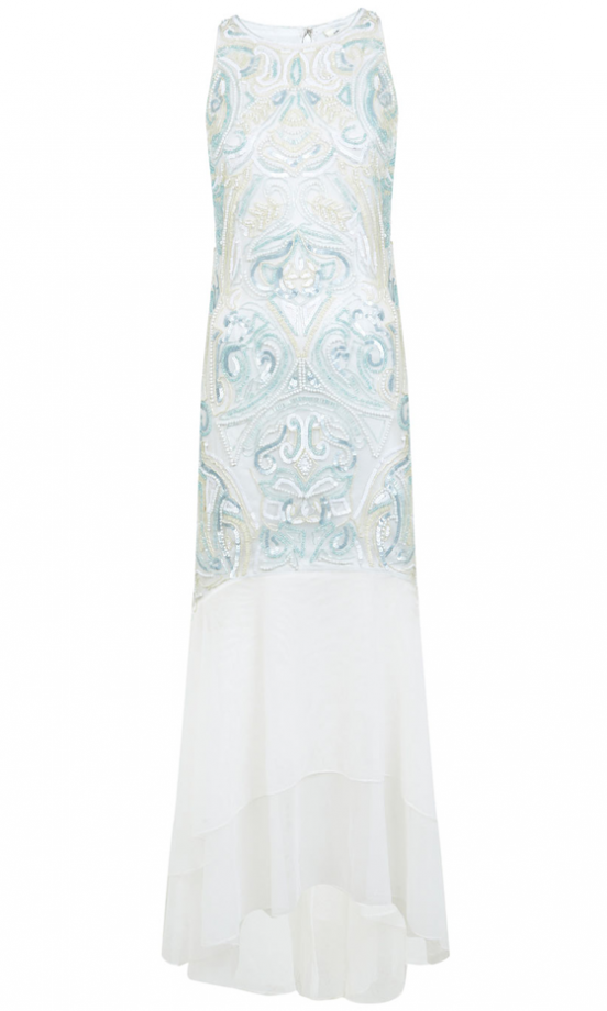 Miss Selfridge Ice Maiden Fishtail Dress, £110