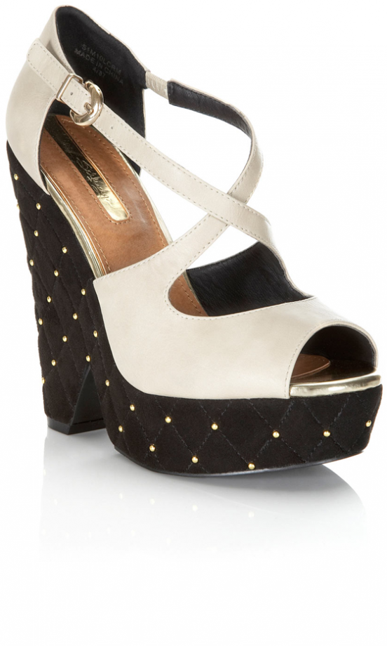 Miss Selfridge Mimi Quilted Wedges, £48