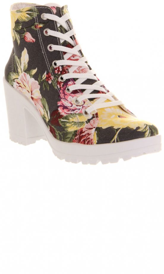 Office Floral Canvas Shoe, £35