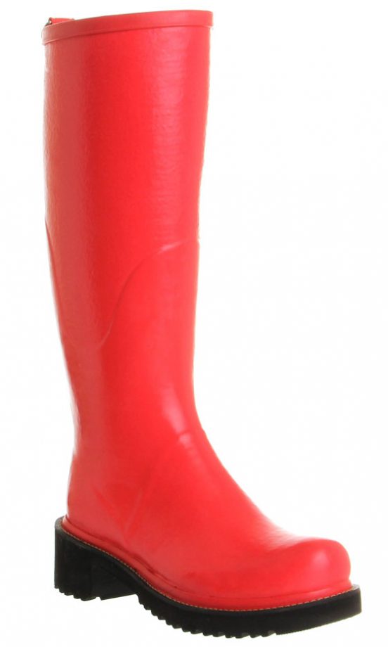 Office Raspberry Black Sole Boot, £110