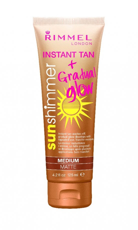Rimmel Sun Shimmer Instant Tan + Gradual Glow, £6.99
