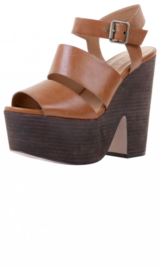 Office Tan Leather Platforms, £58