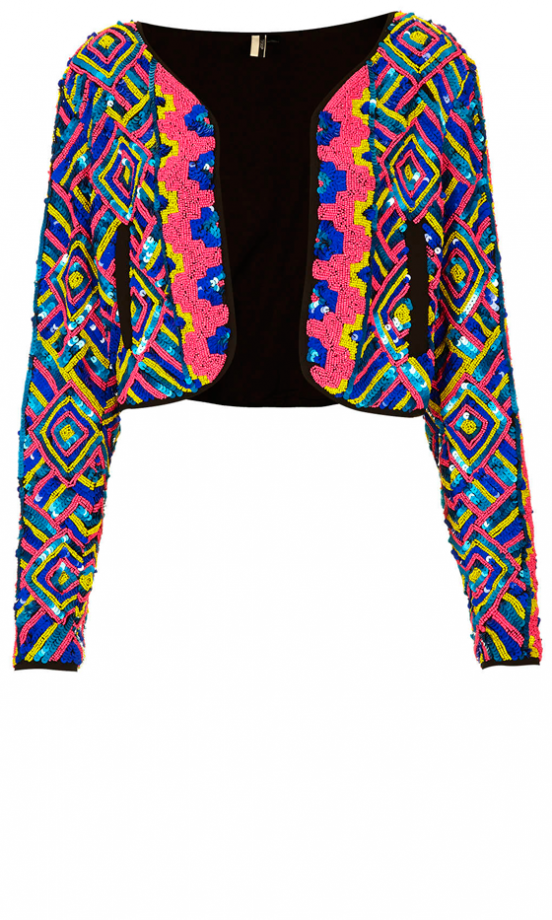 Topshop Beaded Rainbow Jacket, £150