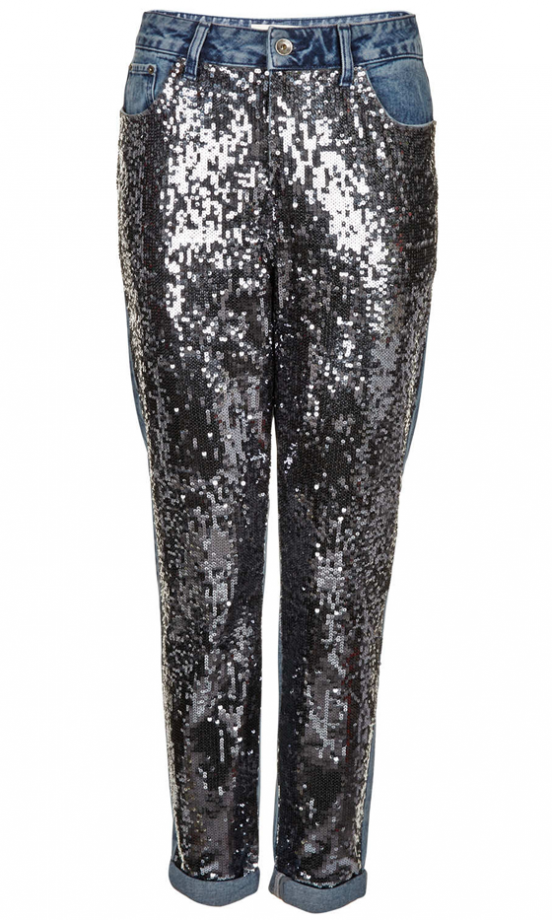 Topshop Sequin Mom Jeans, £68