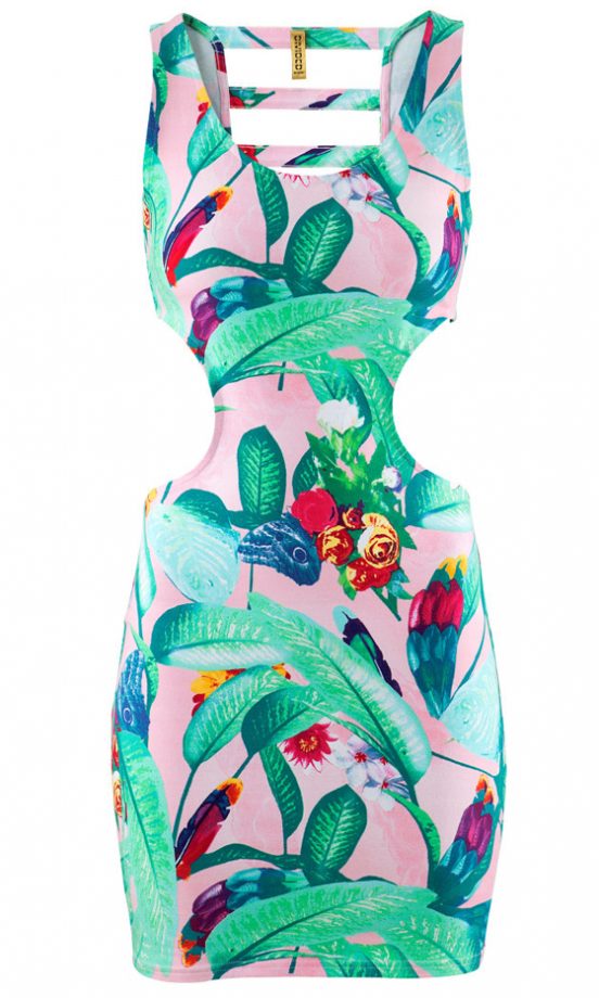 H&M Printed Cut Out Dress, £12.99
