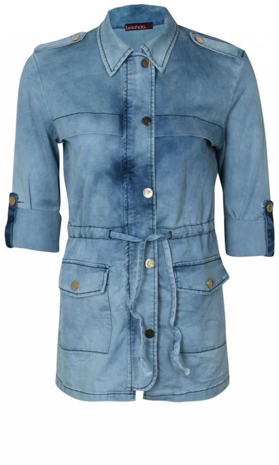 Boohoo Military Style Denim Jacket, £40