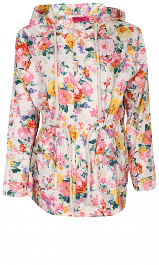 Boohoo Floral Parka Jacket, £35
