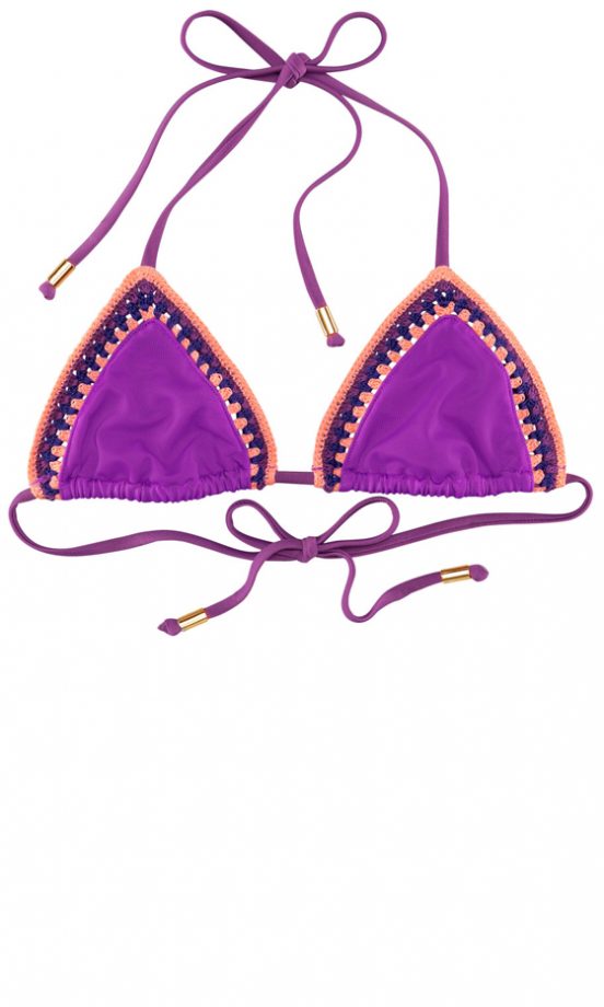 H&M Purple Bikini Top, £9.99