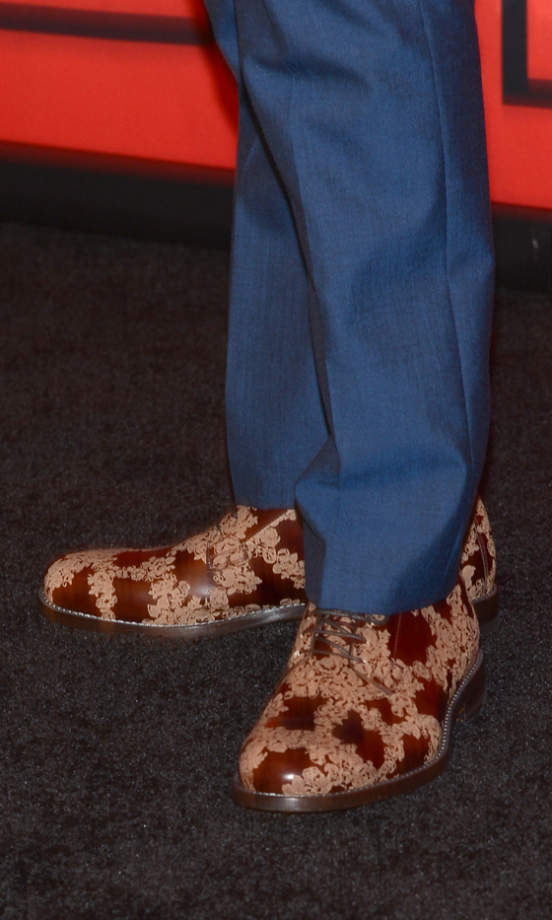 Dan Stevens' Printed Shoes At The CFDA Fashion Awards, 2013