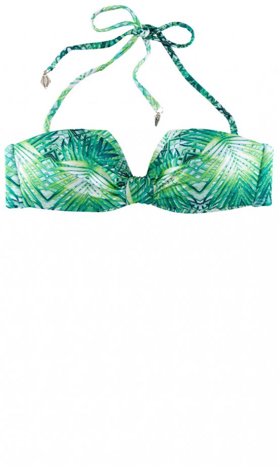 H&M Grass Print Bikini Top, £12.99