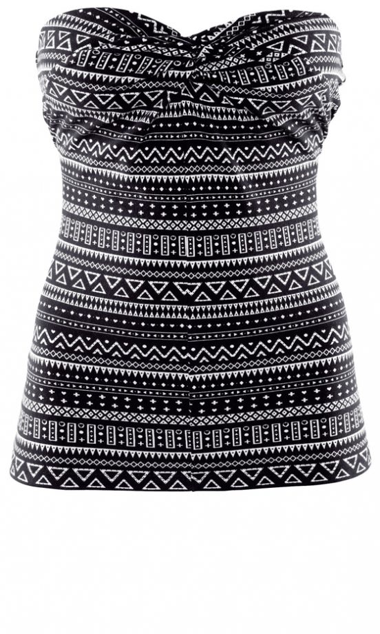H&M Aztec Print Strapless Top, £4.99