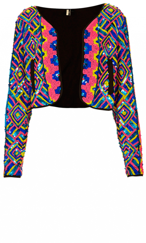 Topshop Beaded Rainbow Jacket, £150