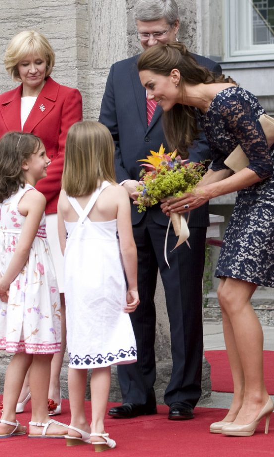 Kate Middleton, Duchess Of Cambridge, With Children In Ottawa, Canada, 2011