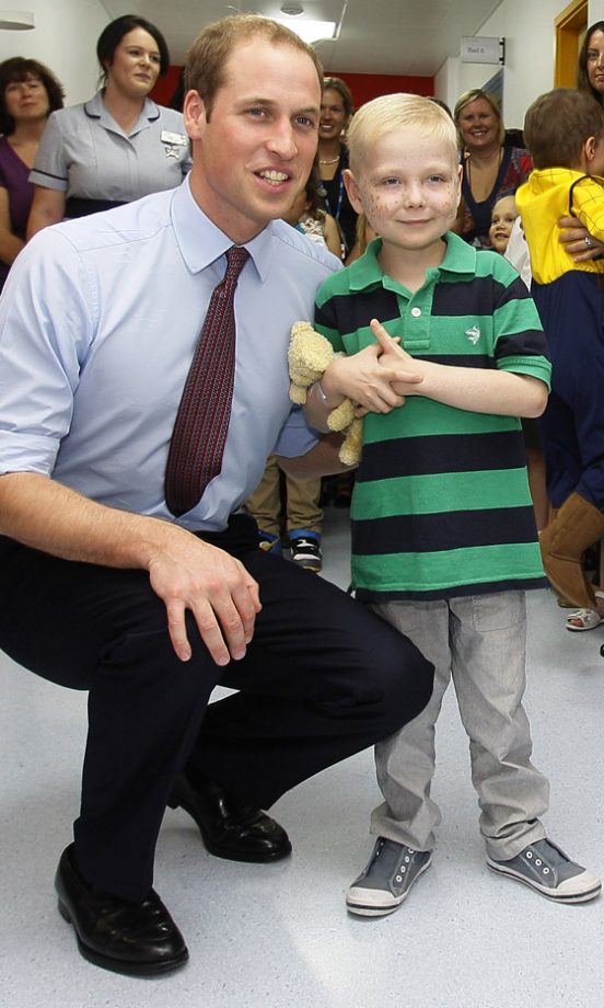 Prince William Opening The New Cancer Ward At The Royal Marsen Hosiptal In London, 2011