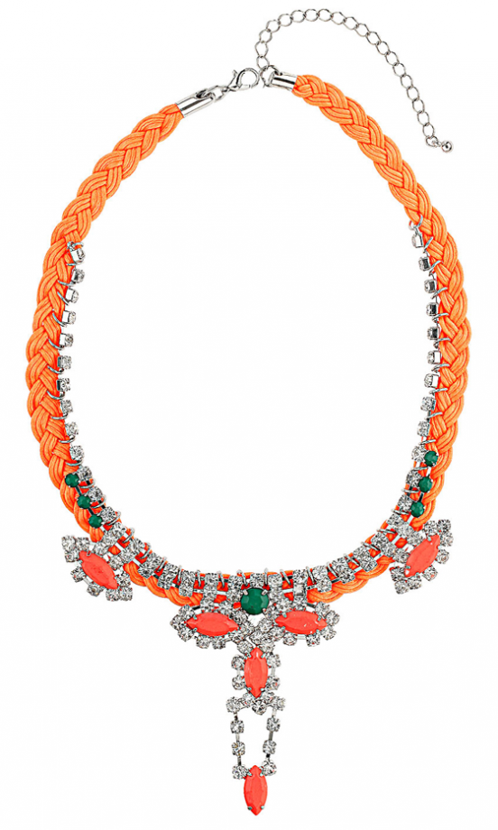 Topshop Teardrop Plait Collar Necklace, £22.50