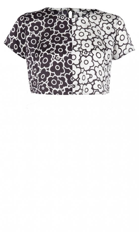 Primark Mono Flower Crop Top, £8