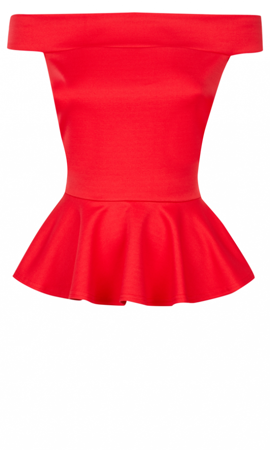 Primark Off Shoulder Peplum Top, £6