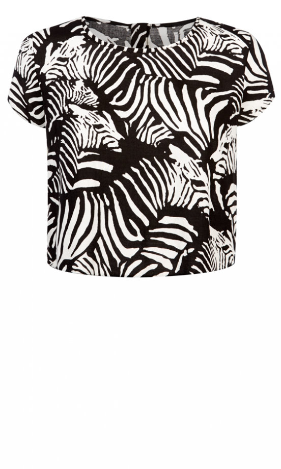 Primark Zebra Crop Top, £8