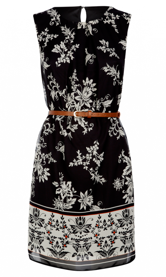 Primark Black Floral Dress
