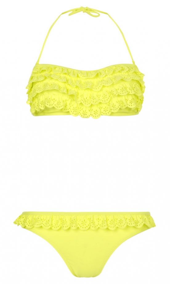 Primark Yellow Frill Bikini, £10