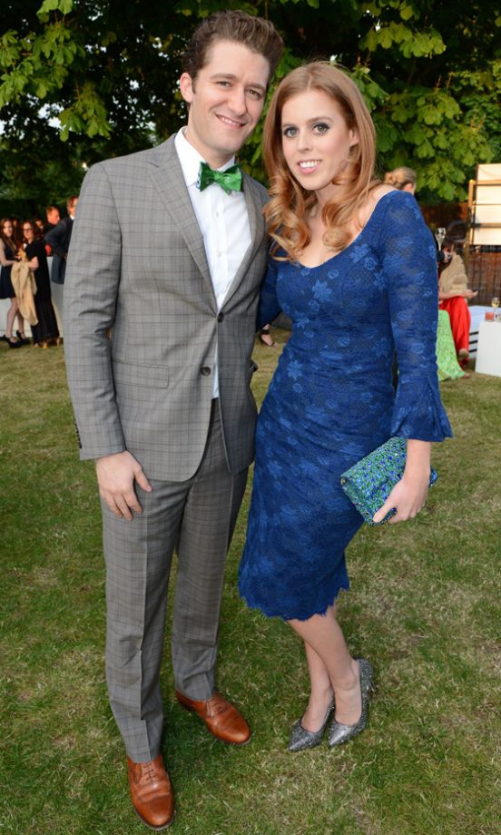 Matthew Morrison And Princess Beatrice At The Serpentine Summer Party, 2013