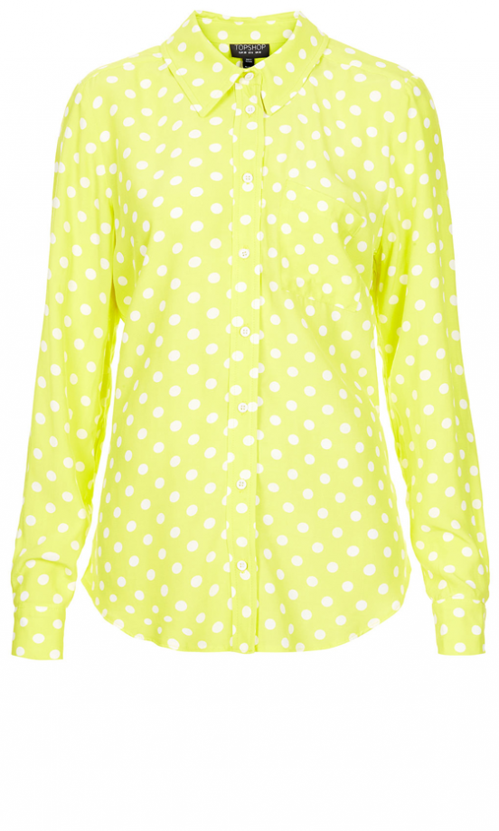 Topshop Longsleeve Spot Shirt, £38