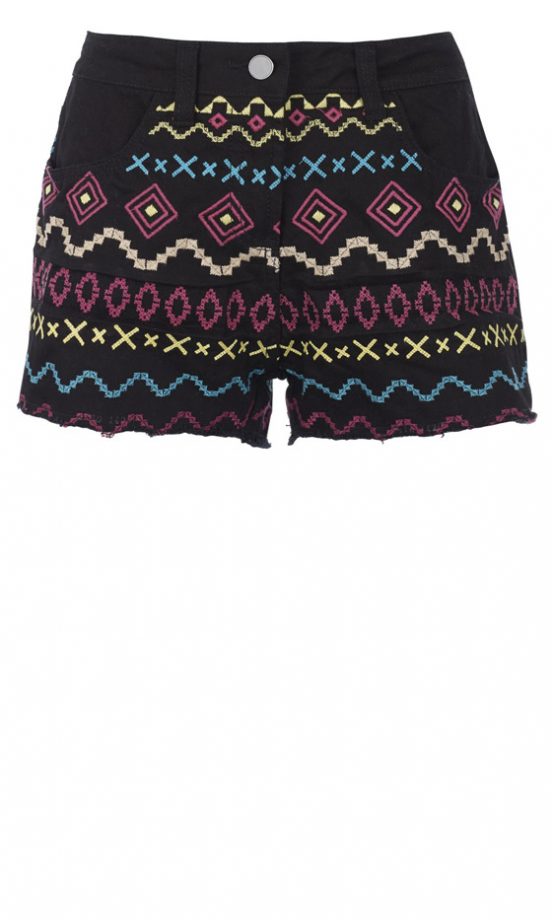 Matalan Aztec Embroidered Shorts, £14