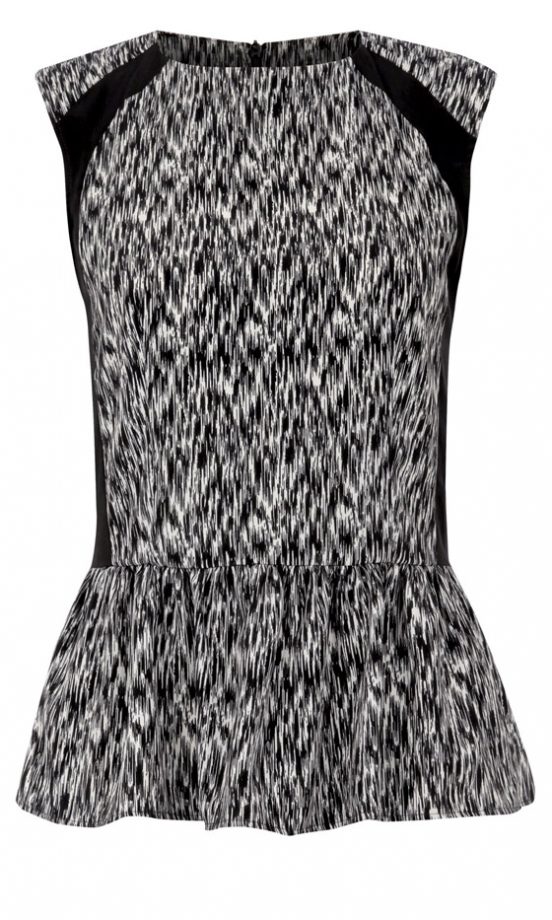 Matalan Printed Peplum Top, £14
