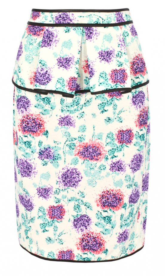 Marks & Spencer Floral Peplum Skirt, £35