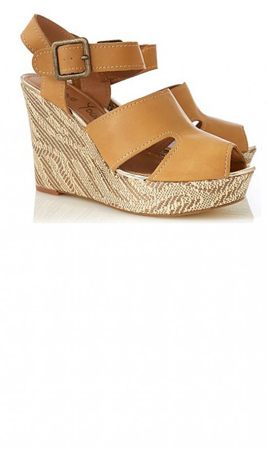 George At Asda Tan Wedges, £18