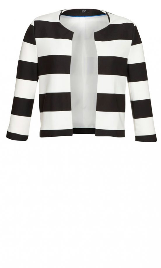 F&F At Tesco Striped Cropped Jacket, £28