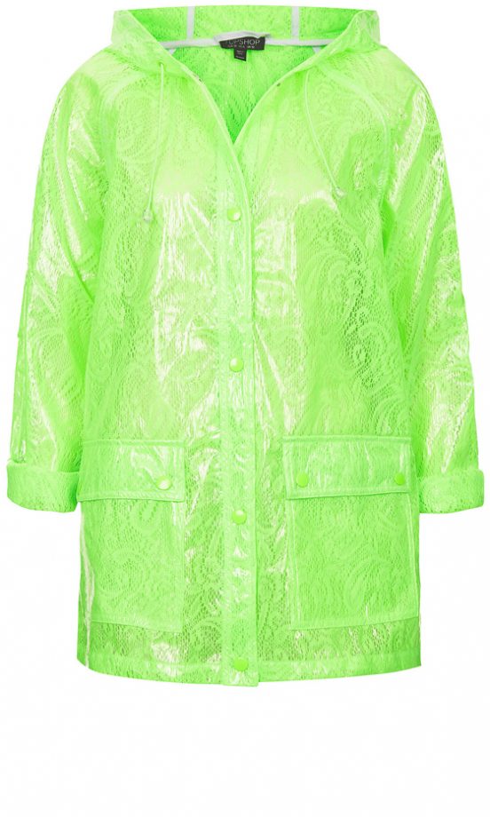 Topshop Lace Plastic Mac, £45