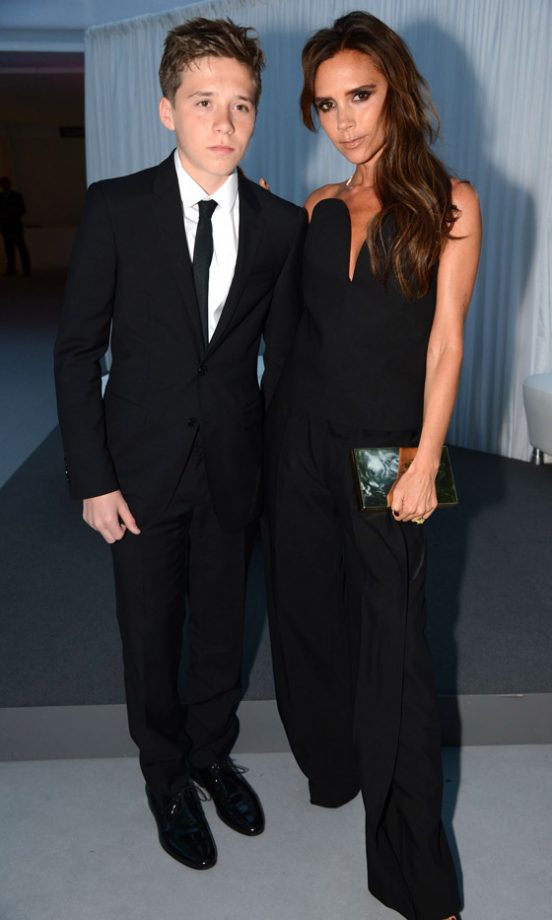 Victoria And Brooklyn Beckham At The Women Of The Year Awards, 2013