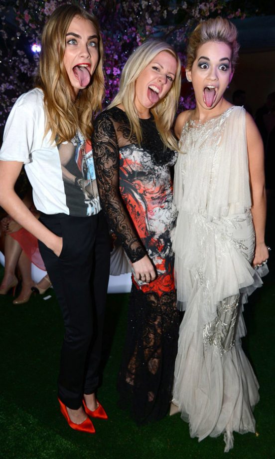 Cara Delevingne, Ellie Goulding And Rita Ora At The Women Of The Year Awards, 2013