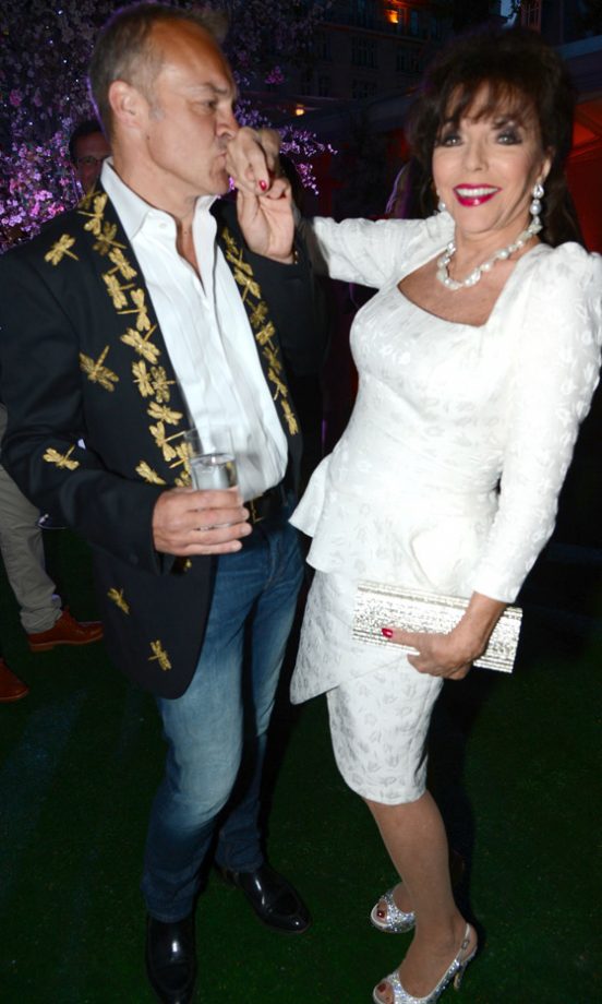 Graham Norton And Joan Collins At The Women Of The Year Awards, 2013